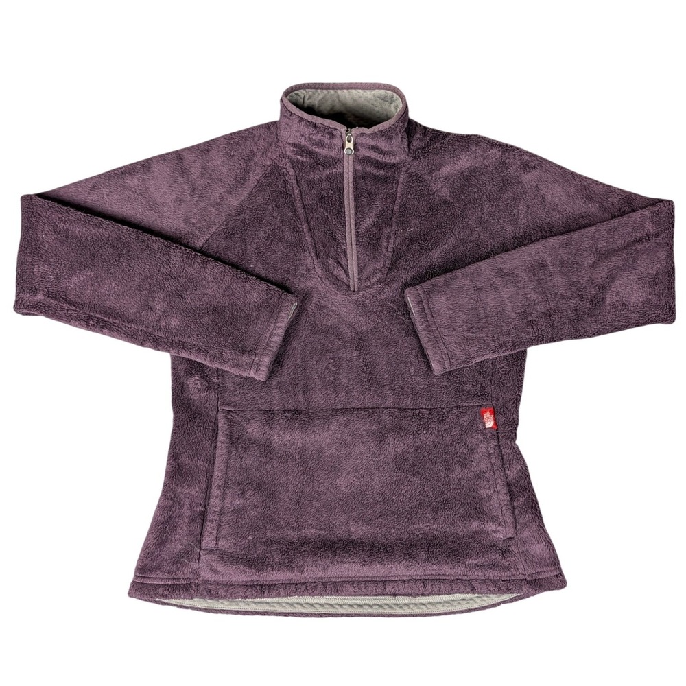 The North Face Osito Quarter Zip Fleece Pullover Purple High‎ Pile Fuzzy Womens